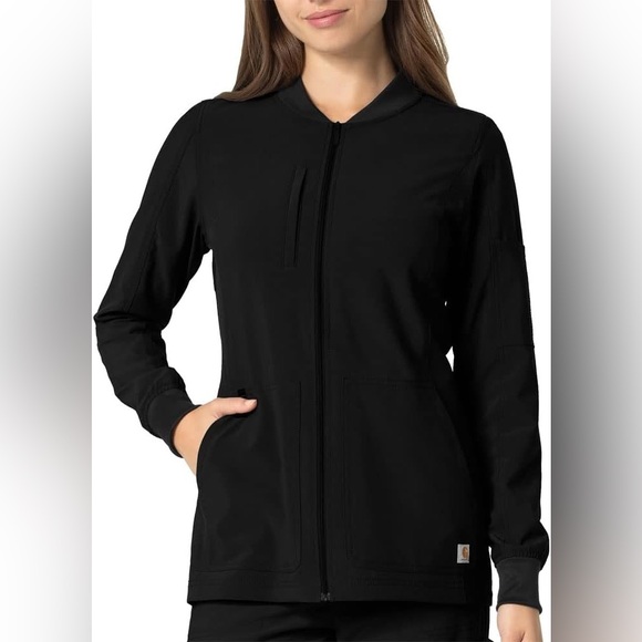 CARHARTT NWOT Force Cross Flex Modern Fit Zip Front Utility Scrub Jacket - Picture 1 of 8